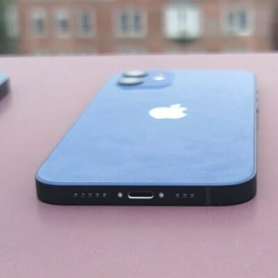 closeup of iPhone 12 lightning port  