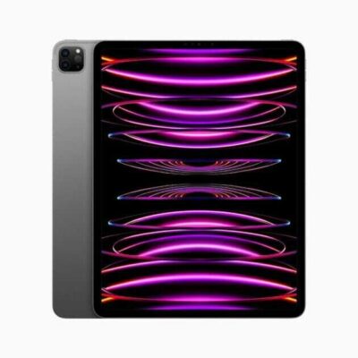 iPad Pro in space gray.