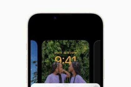 Focus connecting to iOS 16’s personalized Lock Screen on iPhone 14.