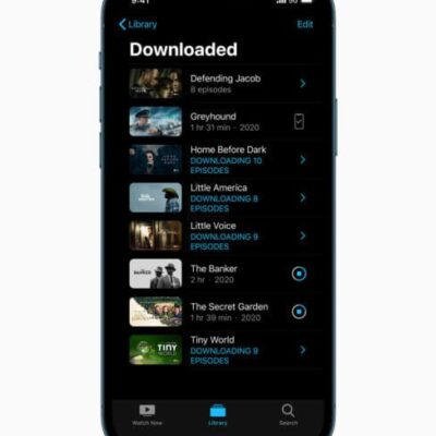 The Download library on iPhone 12 Pro.