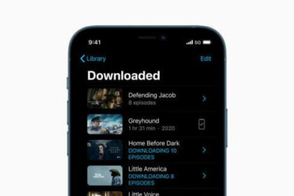 The Download library on iPhone 12 Pro.