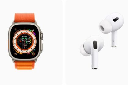 Apple Watch Ultra and AirPods Pro (2nd generation) are shown.