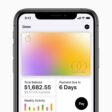 iPhone showing Apple Card and stats.