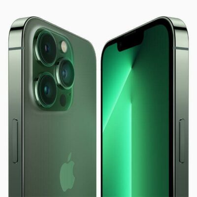 The new alpine green iPhone 13 Pro.