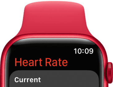 Heart Rate app showing 91 BPM current rate