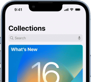 A screen showing collections of tips with arrows indicating that you can tap a collection to view the tips in it.  