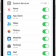 An iPhone screen showing cellular data settings  