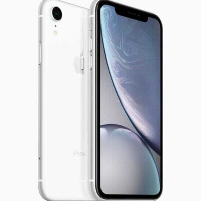 iPhone XR in white finish.  