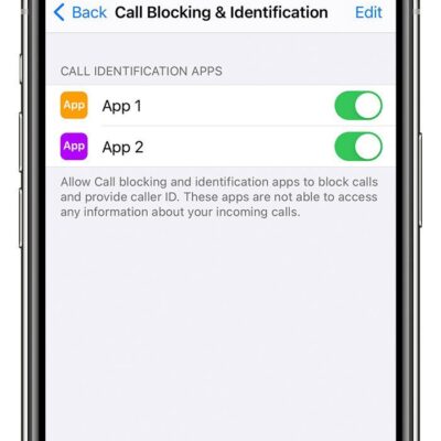 iPhone showing how to set up an app to filter spam calls  