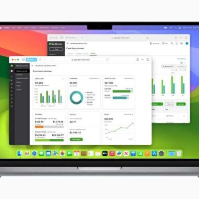 The new profiles feature in Safari displayed on MacBook Pro.
