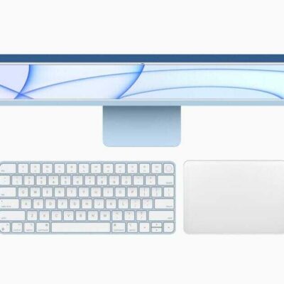 6 different colors of iMac  