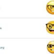 Representation of Nerd Face Emoji on iOS and Android