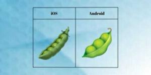 Representation of Pea Pod emoji on iOS and Android  