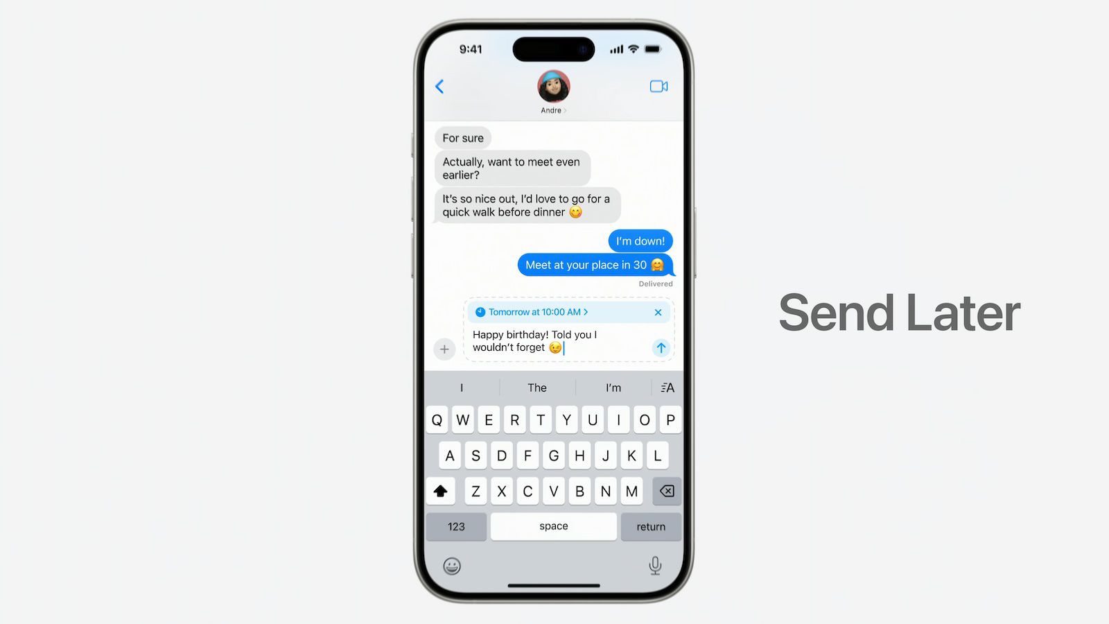 iMessage Send Later iOS 18
