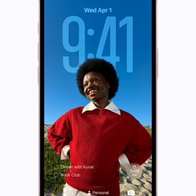 The 6.1-inch Super Retina XDR display is shown on iPhone 17e.
