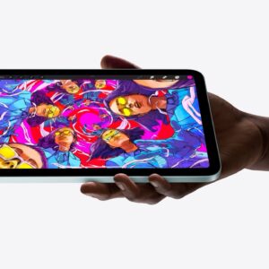 A person holding the new iPad mini.