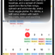 An iPhone showing Siri answering a request to plan a menu based on a calendar event.