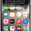 An iPhone showing Siri answering a request about how to improve a tennis backhand.