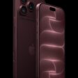 The front of a burgundy iPhone 18 Pro is displayed next to a rear-facing burgundy iPhone 18 Pro Max.