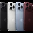iPhone 18 Pro is displayed in black, silver, glacier, and burgundy.