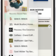 Previews of open tabs are visible on the screen. At the bottom left of the screen, the New Tab button is selected, revealing a list of recently closed tabs.