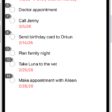 An iPhone showing a number next to each item in the Reminders app.