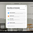 Safari window showing Describe an Extension options.