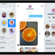 A group conversation in Messages on iPad. On the left, a pinned conversation is selected in a list of conversations. On the right, there is a conversation transcript that includes shared files.