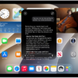 An iPad showing Siri answering a request about how to improve a tennis backhand.