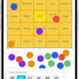 A table on a Freeform board, with its formatting tools visible and small blue dots on its edges for changing its shape.