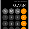 The basic calculator on iPhone.