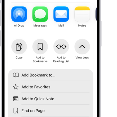 In Safari, the Share button on a PDF has been tapped, revealing a list of options including Save to Files near the bottom of the screen.