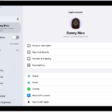 The Apple Account Settings shown with a list of options including—personal information, subscriptions, Find My, and more.