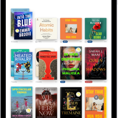 The Library screen in the Books app.