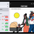 A business-related article from Apple News in the Stocks app. At the top-left corner of the article is the Back button to return to the other suggested stories. At the top-right corner are the Text Size, Share, Save, and More Actions buttons.