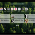 The Safari start page shown with sections for Favorites and the Reading List. Along the top, from left to right, are the Sidebar button, the Previous button, the search field, the Share button, the New Tab button, and the Tab Overview button.