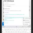 A draft email being composed with the attachment options above the keyboard.