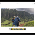 The Edit screen in the Photos app with a video playing in the center. The video's frame viewer is across the bottom of the video and a yellow outline is around the selected frames to include in the trimmed video. On the left side of the screen are the Video, Adjust, Filters, and Crop buttons; the Video button is selected.