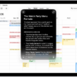 An iPad showing Siri answering a request to plan a menu based on a calendar event.