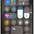 The iPhone Control Center.