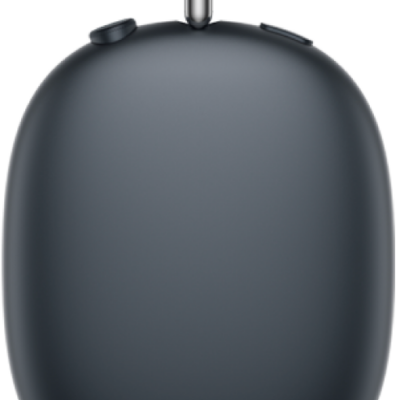 A USB-C charging cable connecting to the bottom of the right earphone of AirPods Max 2.