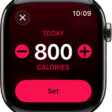 The Change Goals screen showing buttons to increase or decrease the Move goal.