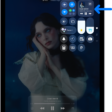 The iPad Control Center showing an arrow pointing to the audio card where you can control music from the Lock Screen or when using another app.