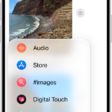 The Add menu in Messages on iPhone, showing iMessage options like audio messaging, Check In, Digital Touch, location sharing, and Memoji.