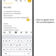 The onscreen keyboard is open in the Mail app. The Dictation button in the bottom-right corner of the screen is selected and the Dictation button appears below the insertion point in the text field.