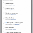 A list of tagged reminders in the Reminders app. Buttons along the top show additional tags that you can apply.