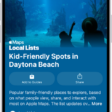 The Maps app showing a guide about underwater locations.