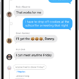 A group conversation in Messages.