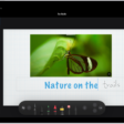 A title is being added to a Keynote slide. As text is handwritten using Apple Pencil, the words turn into typed text.