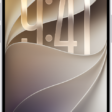 The iPhone Lock Screen showing the time and date near the top and icons for the Flashlight and Camera near the bottom.
